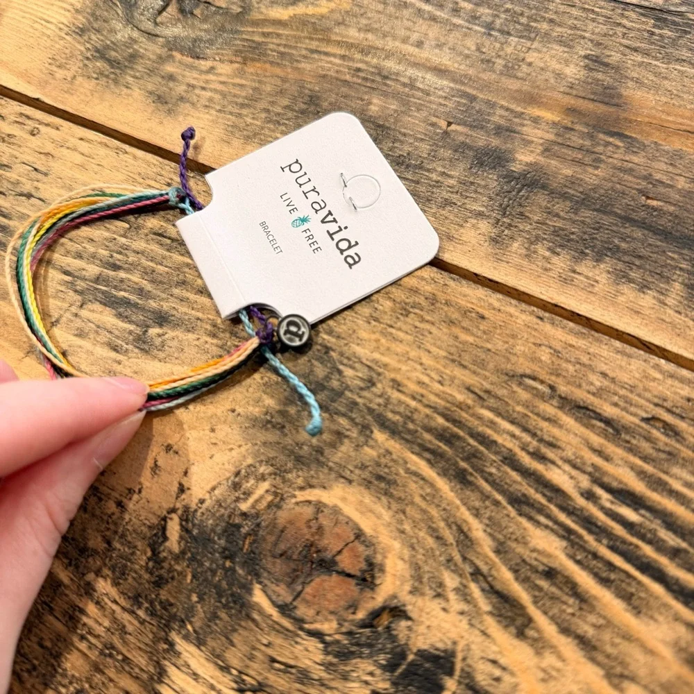 Pura Vida Bright Multi Color String Bracelet